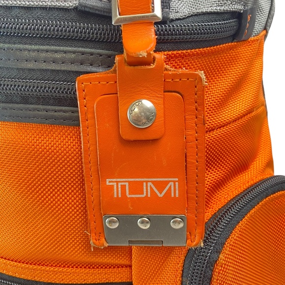 TUMI Alpha Bravo Knox Backpack in Grey and Orange - Picture 6 of 15